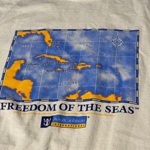 Royal Caribbean Graphic T Shirt Tee Vintage Y2K Mens Small Regular Travel
